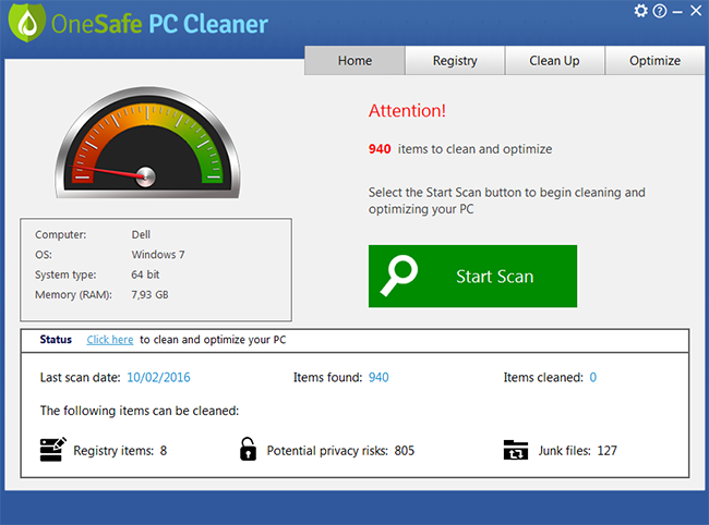OSPCC Screenshot